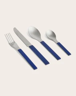 Hay Couverts-4 pieces cutlery, Muller Van Severen - Set of 4 Bleu marine