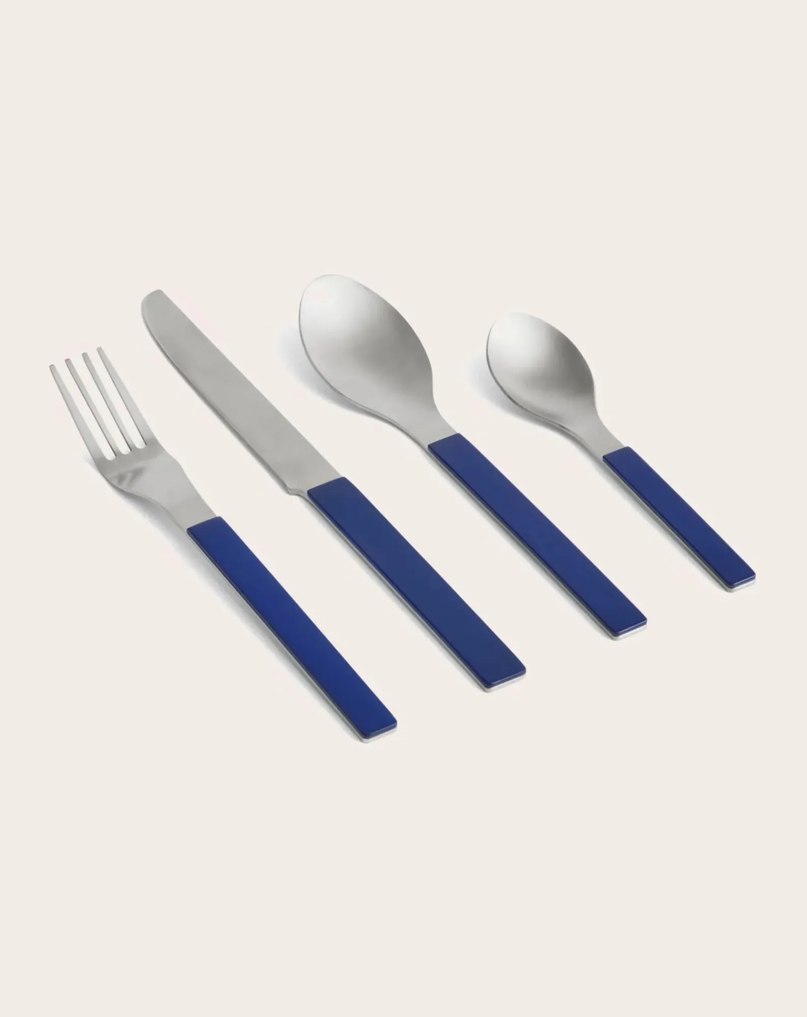 Hay Couverts-4 pieces cutlery, Muller Van Severen - Set of 4 Bleu marine