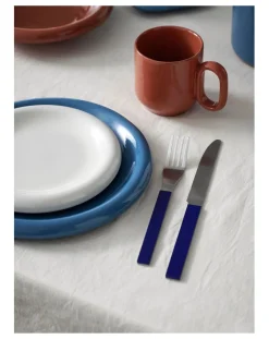 Hay Couverts-4 pieces cutlery, Muller Van Severen - Set of 4 Bleu marine