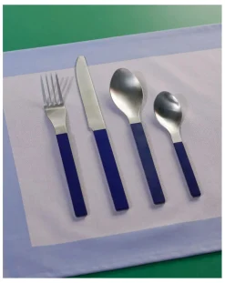 Hay Couverts-4 pieces cutlery, Muller Van Severen - Set of 4 Bleu marine