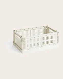 Hay Rangements-100% Recycled Collapsible Crate Off-White