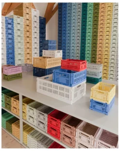 Hay Rangements-100% Recycled Collapsible Crate Off-White
