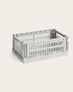 Hay Rangements-100% Recycled Collapsible Crate Gris clair