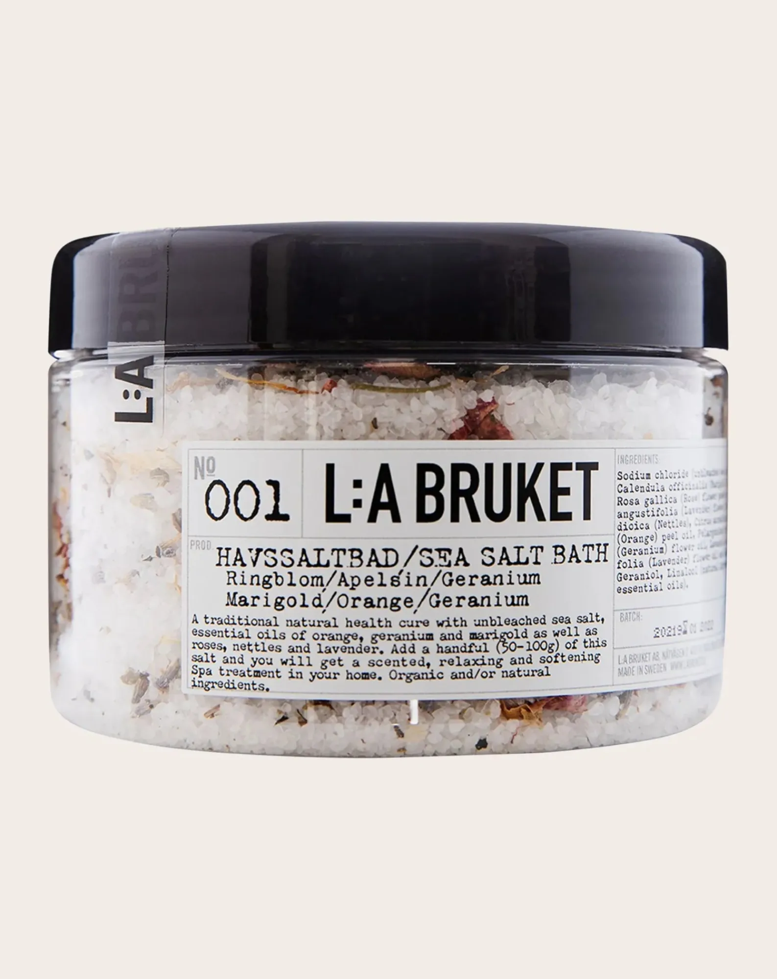 L:A BRUKET Soins Du Corps|Soins Du Corps-001 Sea Salt Bath Marigold/Orange/Geranium 450 g Non teinté