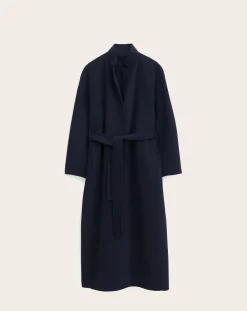 Filippa K Vestes, Manteaux-Alexa coat in wool and cashmere Bleu marine