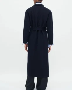Filippa K Vestes, Manteaux-Alexa coat in wool and cashmere Bleu marine