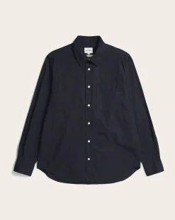 Norse Projects Chemises-Algo Twill shirt Bleu foncé