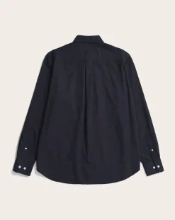 Norse Projects Chemises-Algo Twill shirt Bleu foncé