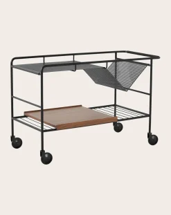 & Tradition Tables, Bureaux-Alima NDS1 Table on Wheels Noyer