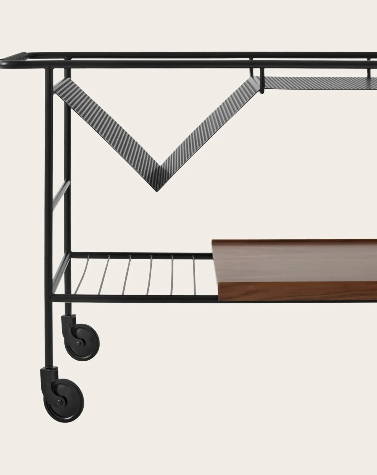 & Tradition Tables, Bureaux-Alima NDS1 Table on Wheels Noyer