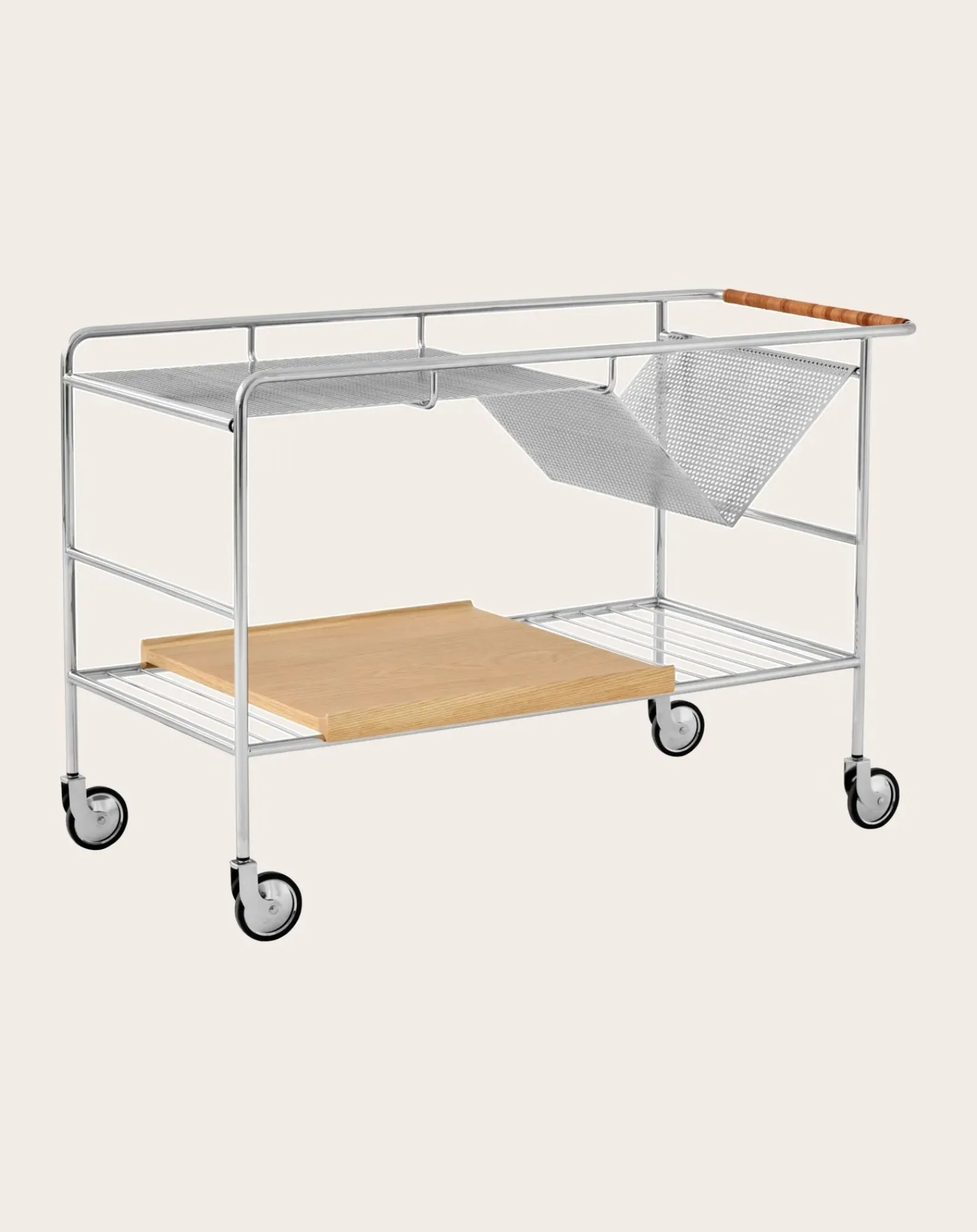 & Tradition Tables, Bureaux-Alima NDS1 Table on Wheels Chêne