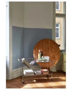 & Tradition Tables, Bureaux-Alima NDS1 Table on Wheels Chêne
