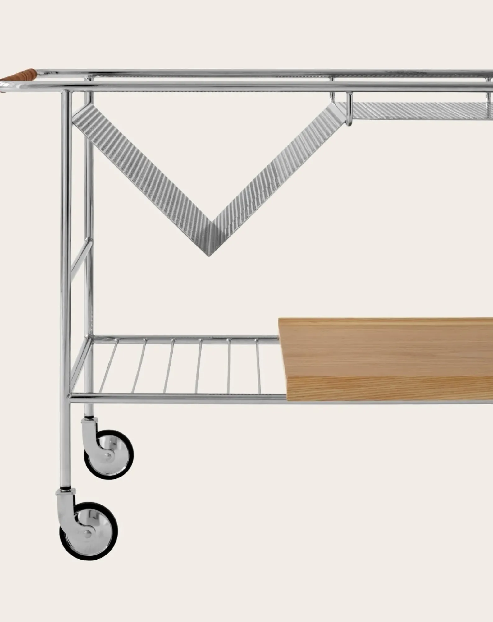& Tradition Tables, Bureaux-Alima NDS1 Table on Wheels Chêne