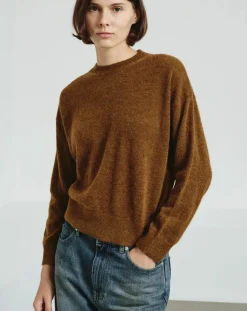 Pomandère Pulls, Gilets-Alpaca sweater Caramel