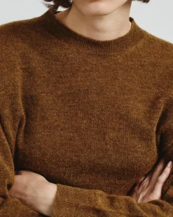 Pomandère Pulls, Gilets-Alpaca sweater Caramel