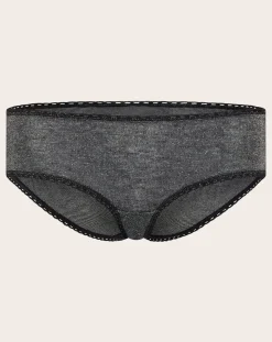 Momoni Lingerie, Chaussettes-Amaca Metallic Panties Gris anthracite