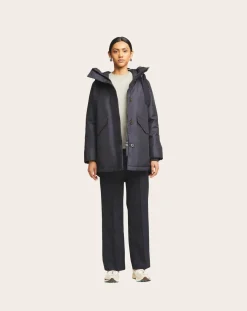 g-lab Vestes, Manteaux-Amber Parka Bleu marine