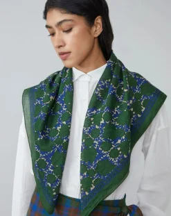 Moismont Echarpes, Foulards-Amber scarf N°680 Vert foncé
