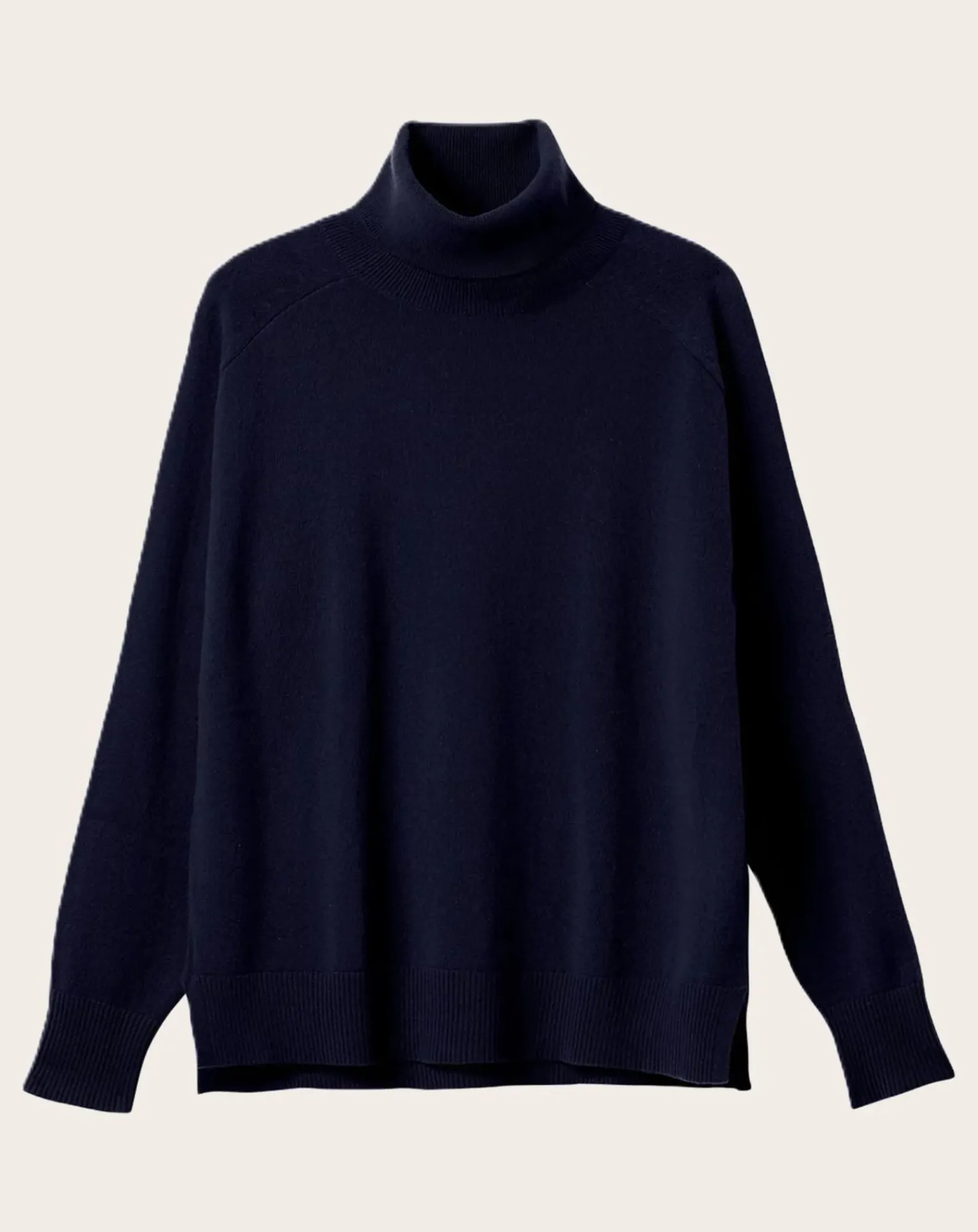 Bompard Pulls, Gilets-Ample Cashmere Roll Neck Sweater Bleu marine