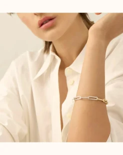 Jenny Bird Bracelets-Andi Slim bracelet Doré/Argenté