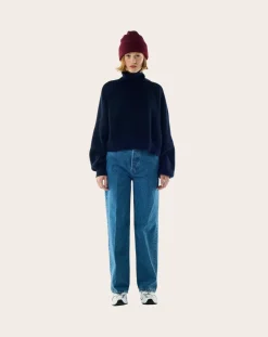 BELLEPIECE Pulls, Gilets-Andy Merino Wool Sweater Bleu marine