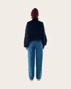 BELLEPIECE Pulls, Gilets-Andy Merino Wool Sweater Bleu marine