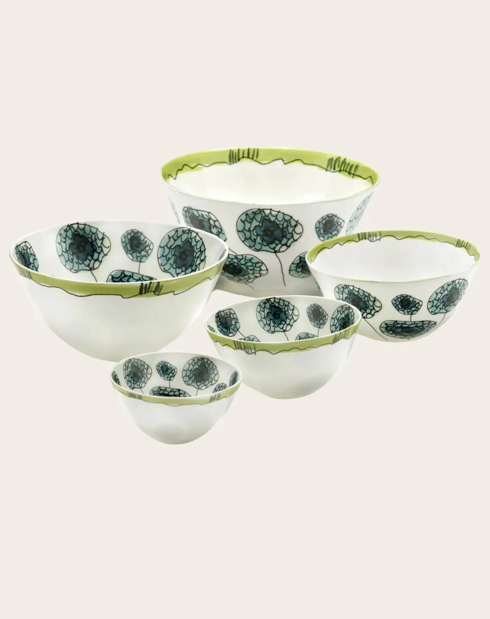 Serax Vaisselle-Anemone bowls, for Marni - Set of 2 Vanille