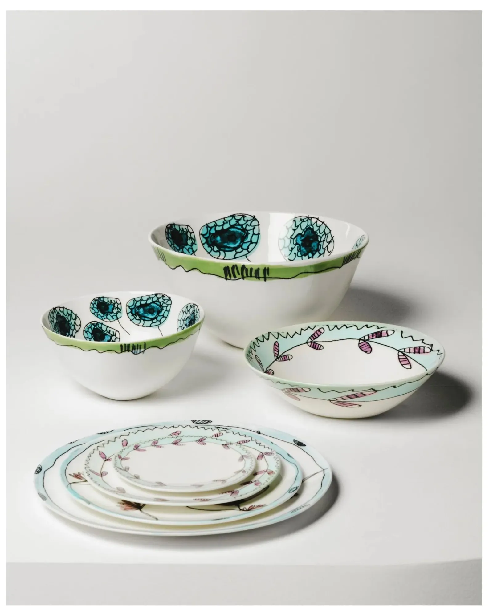Serax Vaisselle-Anemone bowls, for Marni - Set of 2 Vanille