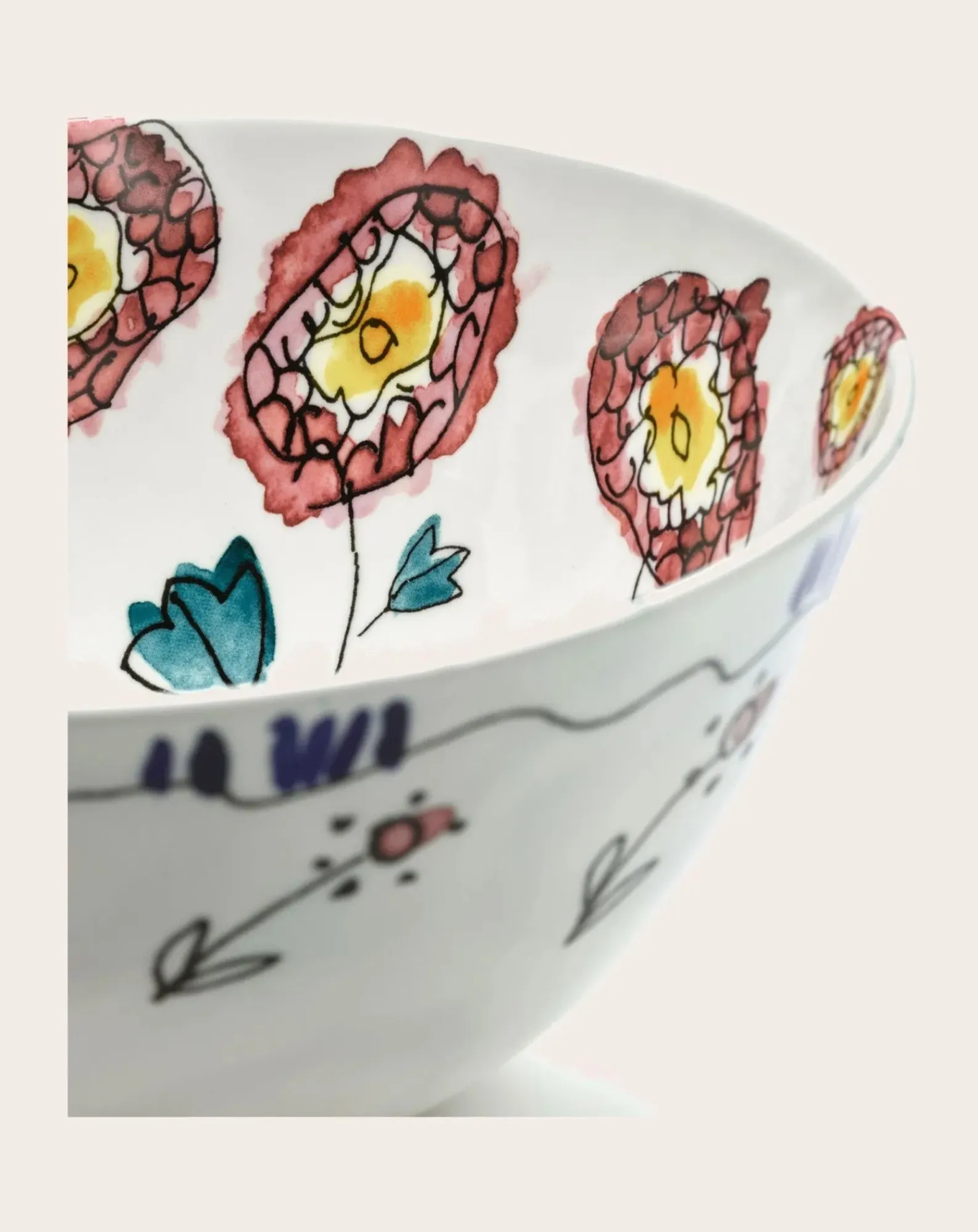 Serax Vaisselle-Anemone bowls, for Marni - Set of 2 Milk