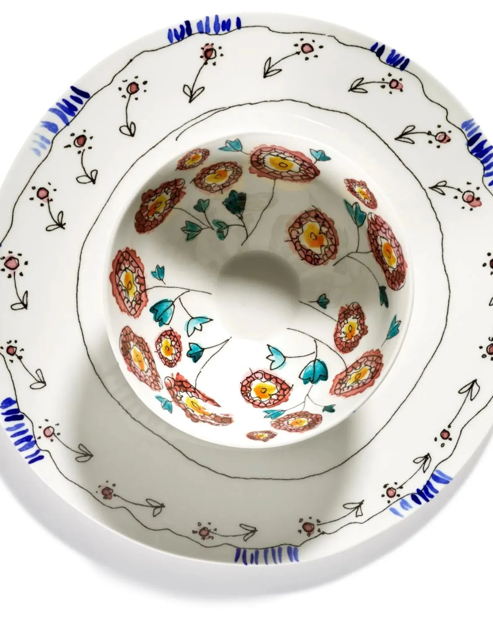 Serax Vaisselle-Anemone bowls, for Marni - Set of 2 Milk