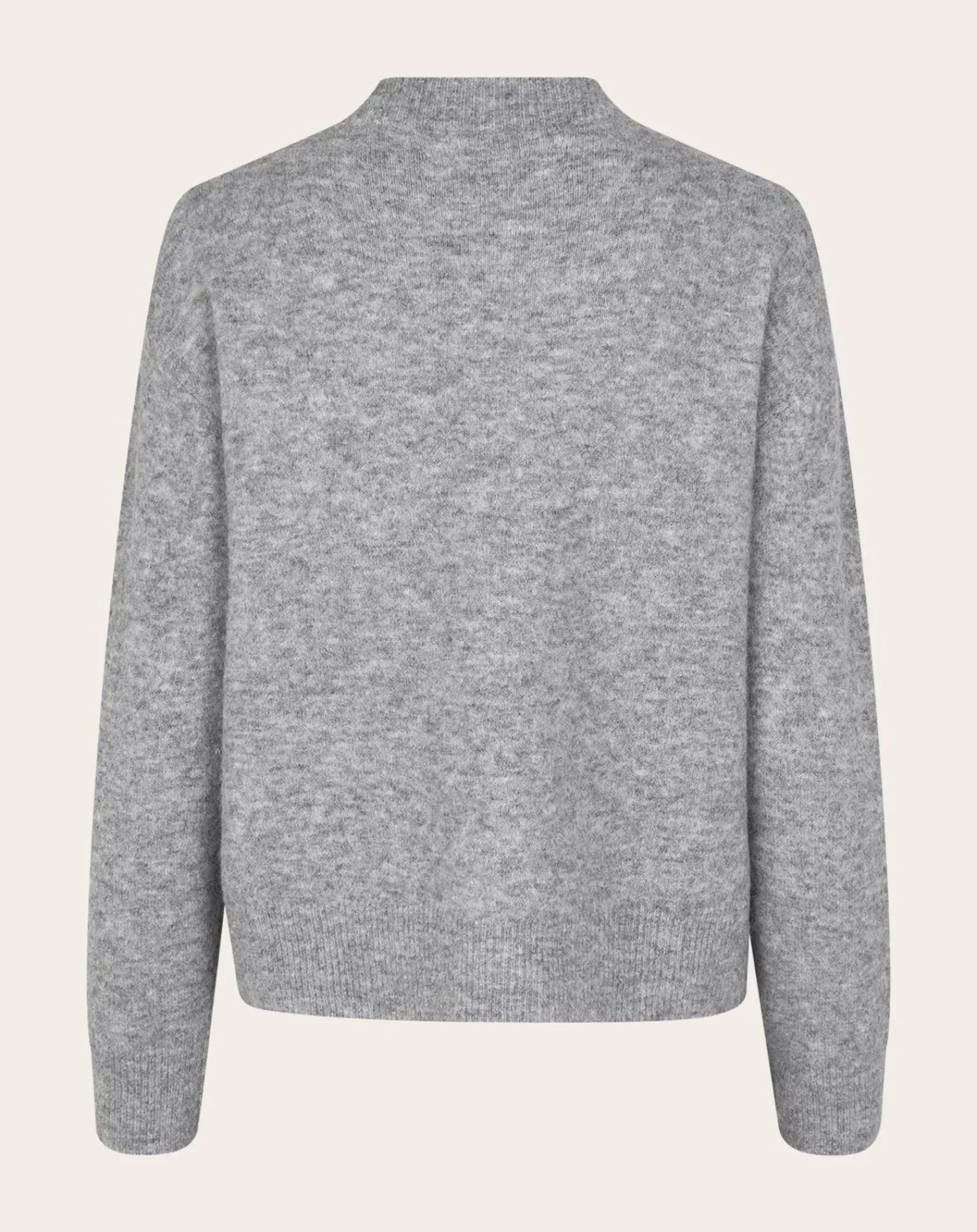 Samsoe Samsoe Pulls, Gilets-Anour round-neck sweater in wool and alpaca Gris