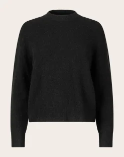 Samsoe Samsoe Pulls, Gilets-Anour round-neck sweater in wool and alpaca Noir