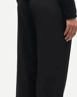 Samsoe Samsoe Pulls, Gilets-Anour round-neck sweater in wool and alpaca Noir