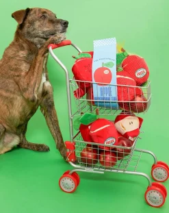 The Furry Folks Accessoires Animaux-Apple digging toy Rouge