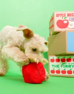 The Furry Folks Accessoires Animaux-Apple digging toy Rouge