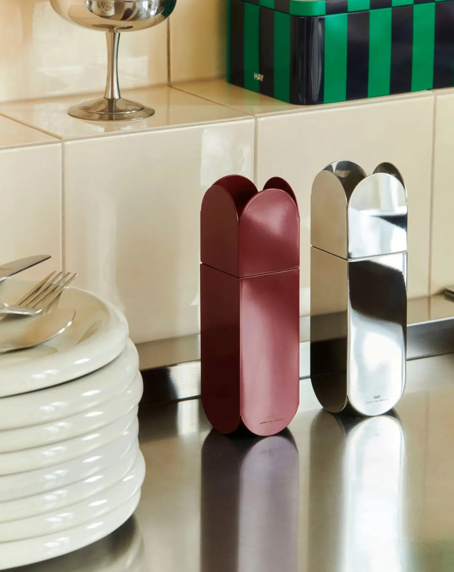 Hay Vaisselle-Arcs salt and pepper mill Bordeaux