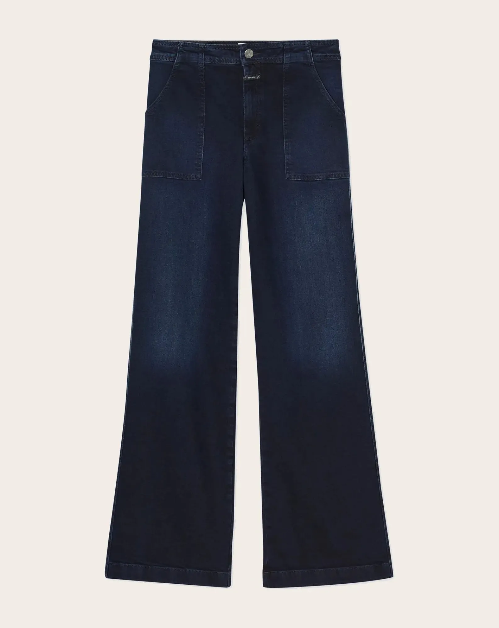 Closed Pantalons, Jeans-Aria flare jeans in cotton Bleu noir
