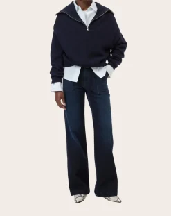 Closed Pantalons, Jeans-Aria flare jeans in cotton Bleu noir