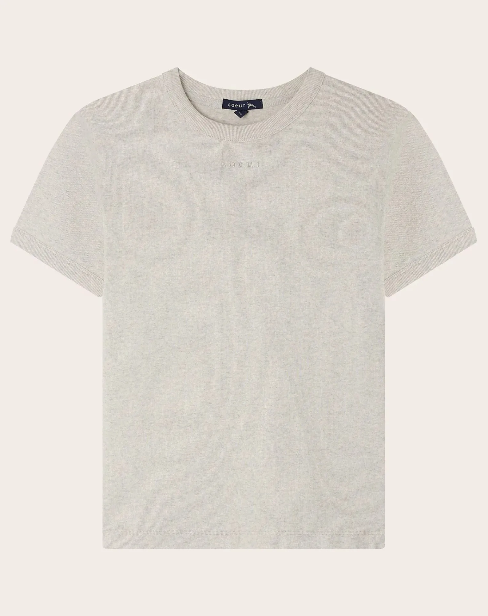 Soeur Tee-Shirts, Tops-Aristide organic cotton T-shirt Gris chiné