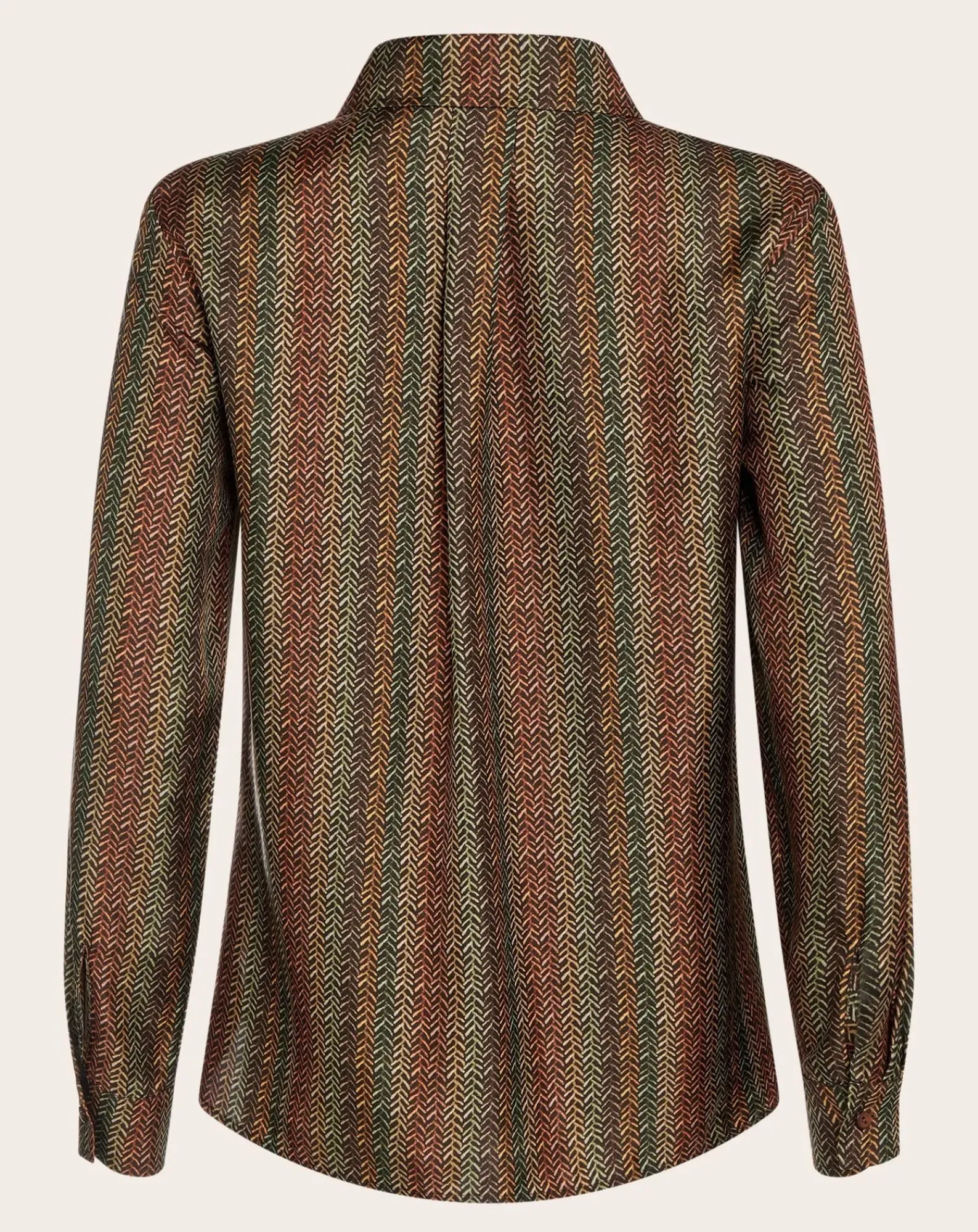 Momoni Blouses, Chemises-Arles Printed Silk Shirt Marron