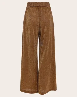 Momoni Pantalons, Jeans-Aspen Metallic Pants Tabac