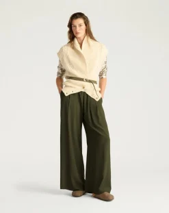 Momoni Pantalons, Jeans-Aspen pants Vert foncé