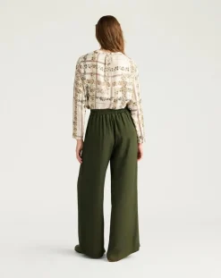Momoni Pantalons, Jeans-Aspen pants Vert foncé