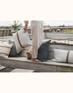 Libeco Coussins|Coussins-Atlas cushion cover Ecru