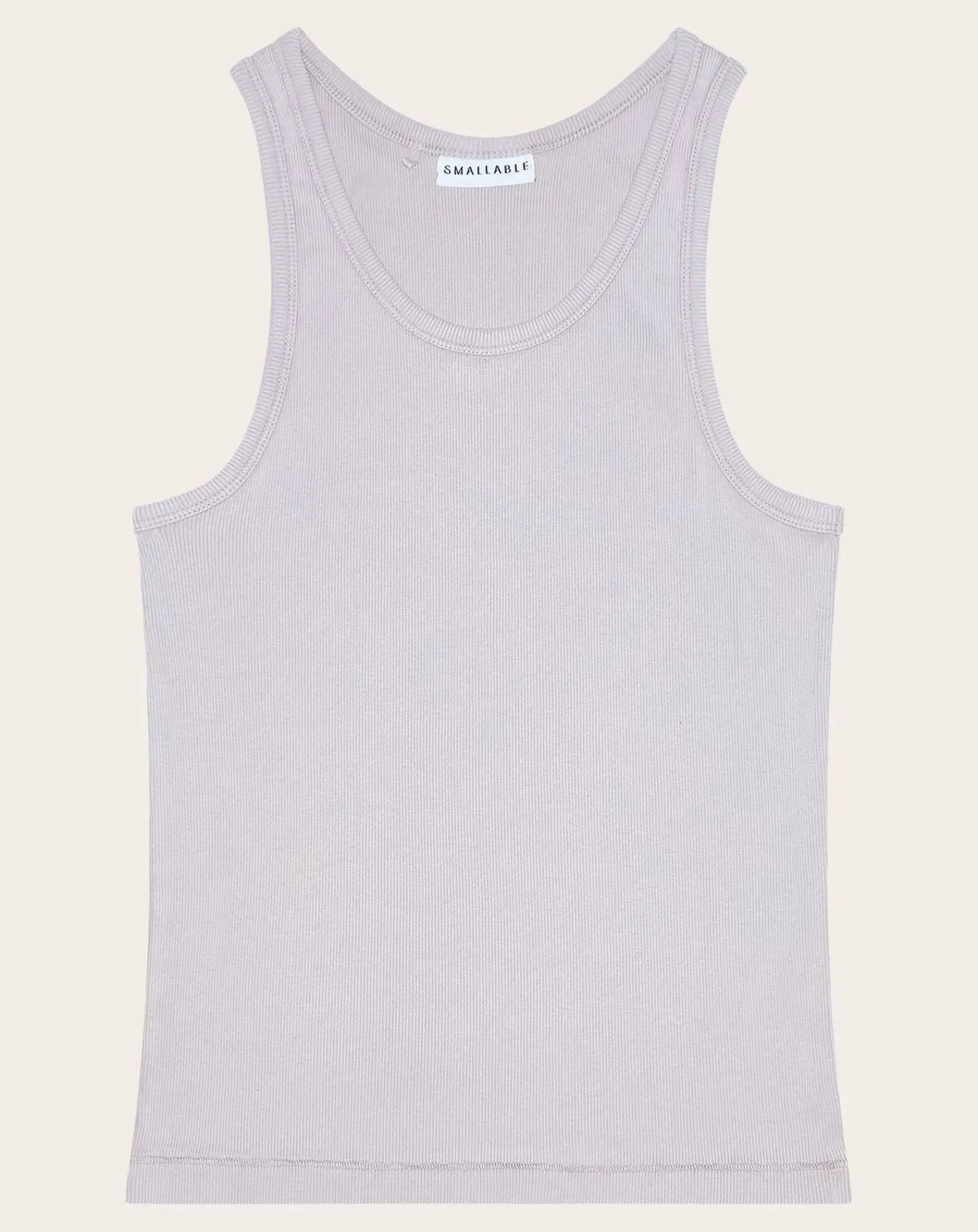 Smallable Woman Tee-Shirts, Tops-Ayla Organic Cotton Rib Tank Top Mastic