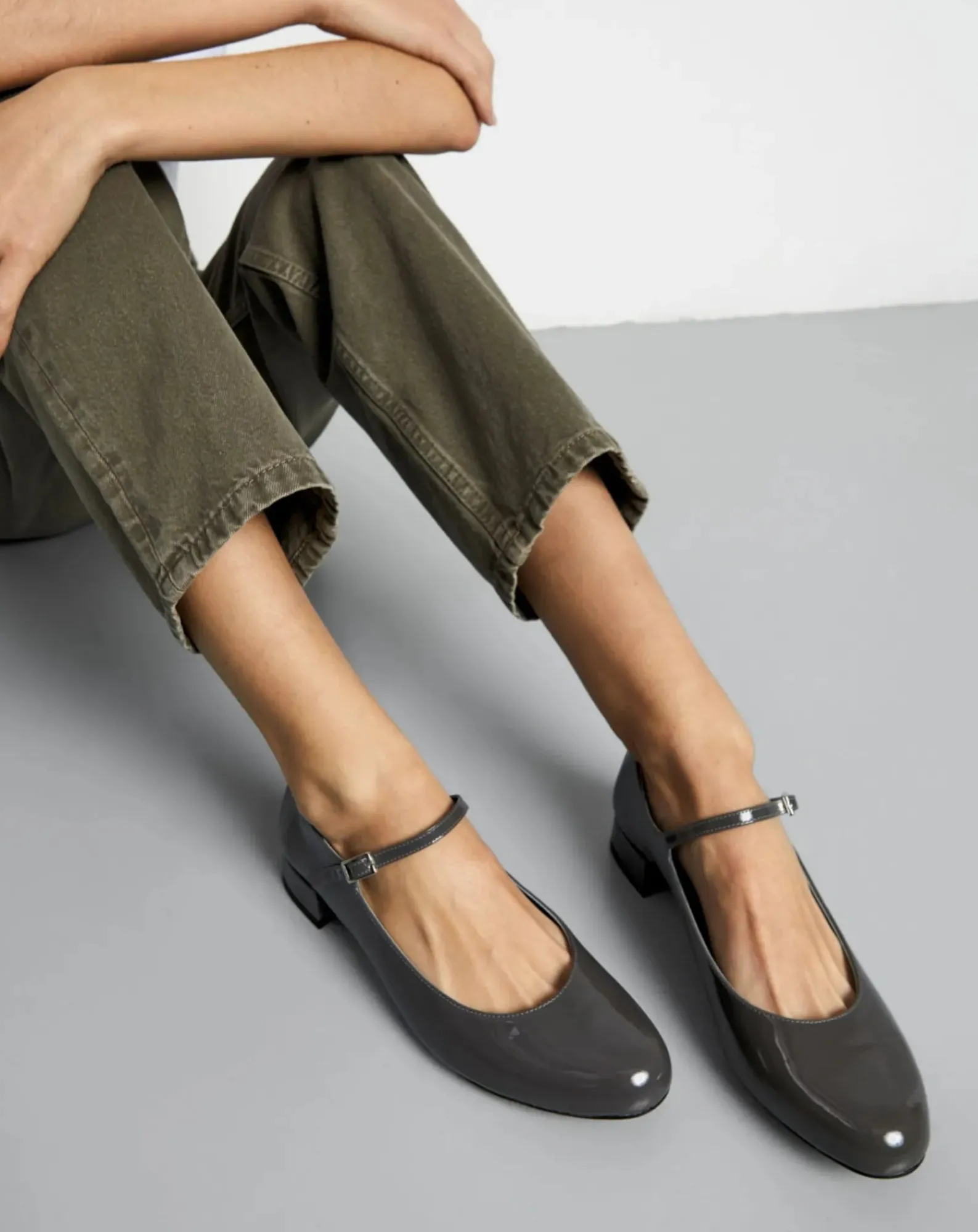 Augusta Ballerines-Babies Emilia Vernies Gris