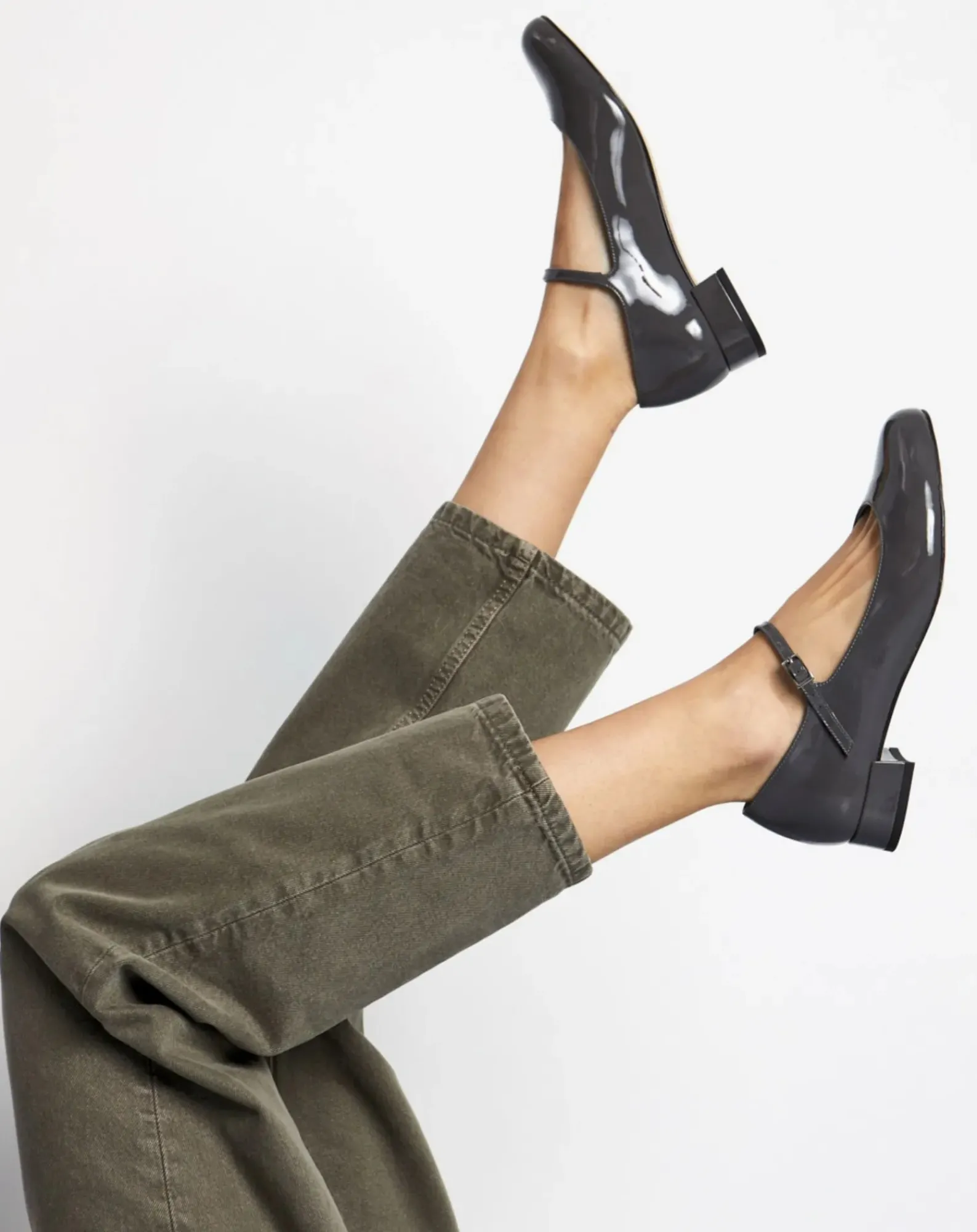 Augusta Ballerines-Babies Emilia Vernies Gris