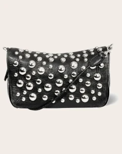 Jérôme Dreyfuss Sacs À Bandoulière-Bag Bobi S Chèvre Grainé Silver Noir