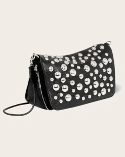 Jérôme Dreyfuss Sacs À Bandoulière-Bag Bobi S Chèvre Grainé Silver Noir