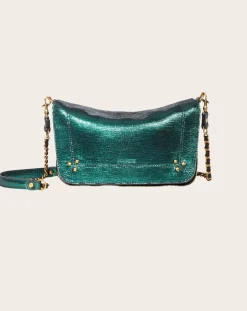 Jérôme Dreyfuss Sacs À Main-Bag Bobi S Chèvre Lamé Vert